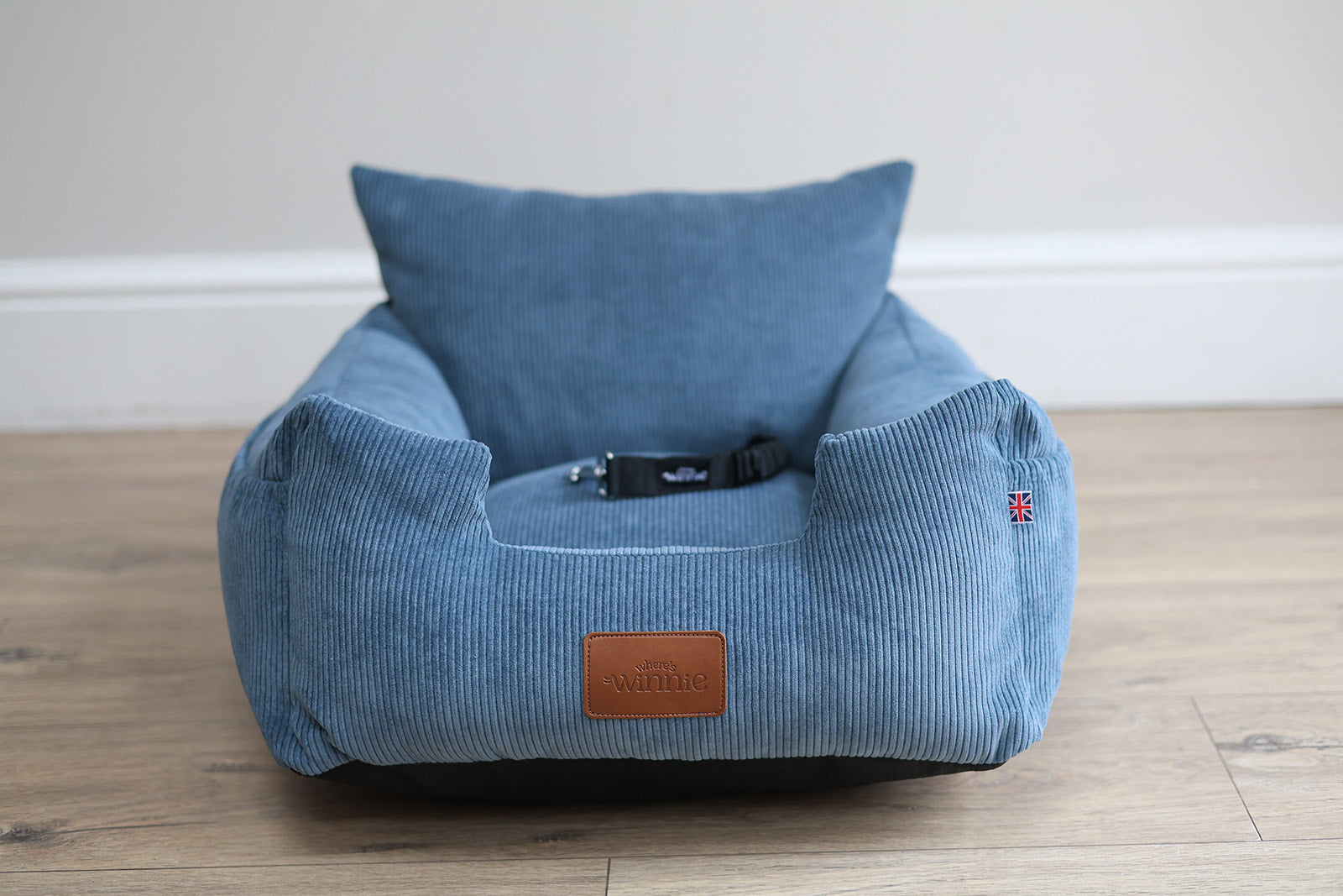 Luxury Isofix Dog Car Seat - Denim Blue